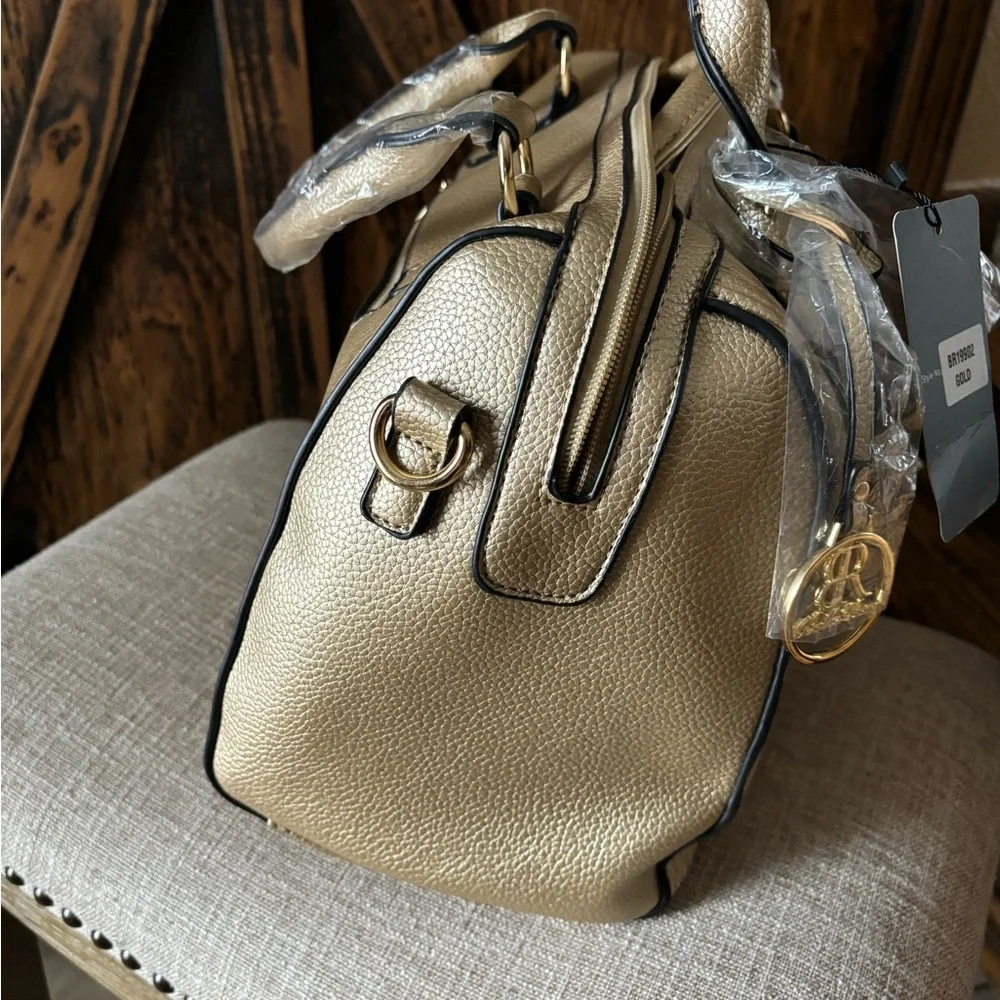 Bella Rose Closet Elegant Gold Satchel 3 Piece - Picture 10 of 16